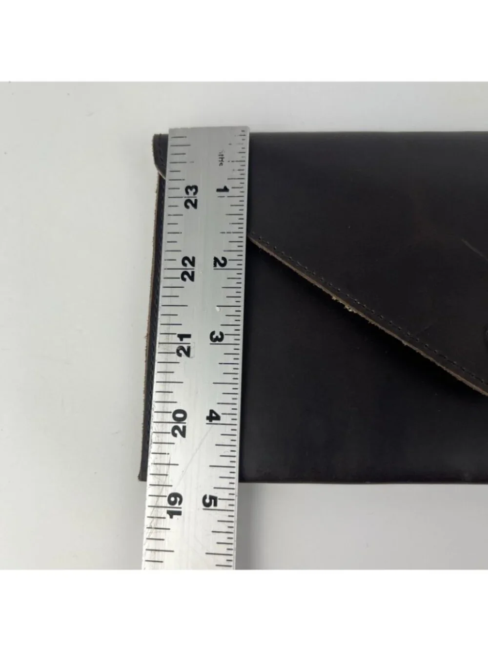 Nisolo Brown Leather Passport Wallet Travel Organizer Snap Closure